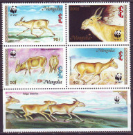 MONGOLIA - WWF - **MNH - - 1995 - Neufs