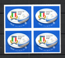 ITALIA :  Federazione Italiana RUGBY -  QUARTINA  MNH**  -  8.03.2024 - 2021-...:  Nuevos