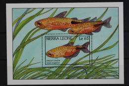 Sierra Leone, Fische / Meerestiere, MiNr. Block 76, Postfrisch - Sierra Leona (1961-...)