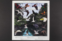 Palau, Vögel, MiNr. 1088-1107 ZD-Bogen, Postfrisch - Palau