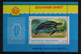 Indonesien, Fische / Meerestiere, MiNr. Block 31, Postfrisch - Indonesië