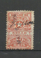 BRAZIL Brasilien Estado De Minas Geraes Ca. 1900 Local Revenue Taxe Fiscal Tax Sello Addicional 40 R. O - Usati