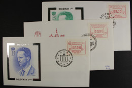 Belgien ATM, MiNr. 6-8, Je 1 Wert, FDC - Other & Unclassified