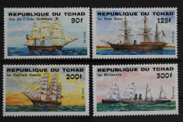 Tschad, Schiffe, MiNr. 1070-1073, Postfrisch - Chad (1960-...)