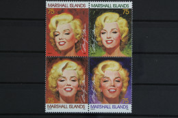 Marshall-Inseln, MiNr. 593-596, Viererblock, Monroe, Postfrisch - Islas Marshall