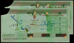 Iran Cheque (Melli Bank) 1,000,000 (UNC-) 3rd Issue P-NEW [X2 SEQ] - Irán