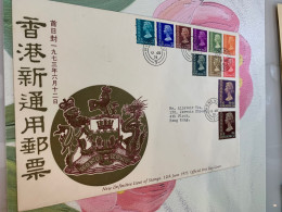 Hong Kong Stamp FDC 1973 Definitive Short Set - Brieven En Documenten