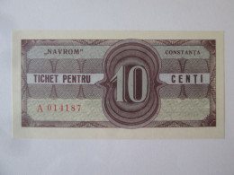 Romania 10 Cents UNC Navrom,foreign Exchange Certificate From The 80's,see Pictures - Roemenië