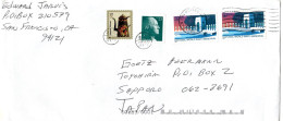 L76675 - USA - 2005 - 2@37¢ Kriegerdenkmal MiF A Bf SAN FRANCISCO, CA-> TOYOHIRA (Japan), M Nachtraeglich-entwertet-Stpl - Storia Postale