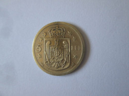 Roumanie 5 Lei 1930 Piece De Monnaie Paris/Romania 5 Lei 1930 Coin Paris Mint - Rumänien