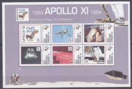 1994 British Virgin Islands 823-828KL 25 Years Of Apollo 11 Moon Landing 15,00 € - South America