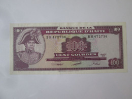 Haiti 100 Gourdes 1991 AUNC Banknote See Pictures - Haiti