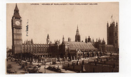 ANGLETERRE - LONDON - Houses Of Parlement, From Parlement Square - 1914 (J88) - Houses Of Parliament