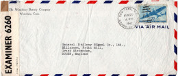 L76694 - USA - 1942 - 30¢ Luftpost EF A LpBf M Brit Zensur NEW YORK, N.Y. -> Grossbritannien - Briefe U. Dokumente