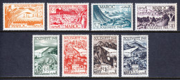 French Morocco - Scott #B38-B41, CB31-CB34 - MH - See Desc. - SCV $17 - Unused Stamps