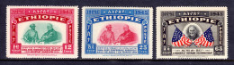 Ethiopia - Scott #278-280 - MNH - Unevenness #279, Lt. Ink Offset #280 - SCV $11 - Ethiopie