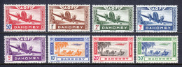 Dahomey - Scott #C6-C13 - MH - A Few Minor Gum Bumps - SCV $7.15 - Unused Stamps