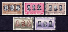 Colombia - Scott #C275//C280 - MNH - Short Set, Gum Bump #C278 - SCV $27 - Colombia