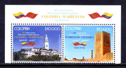 Colombia - 2019 Half Sheet, Relations With Morocco - MNH - Colombia