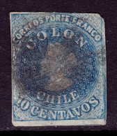 Chile - Scott #10 - Used - See Description - SCV $40 - Cile