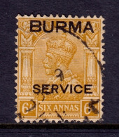 Burma - Scott #O8 - Used - A Bit Of Creasing, Pencil/rev. - SCV $20 - Birma (...-1947)