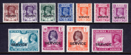 Burma - Scott #O28//O40 - MLH/MNH - Short Set - SCV $27 - Birmania (...-1947)