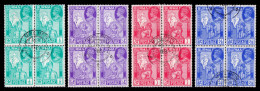 Burma - Scott #66-69 - Used - Blk/4 - Moulmein CDS - SCV $5.00 - Birmanie (...-1947)