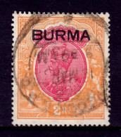 Burma - Scott #14 - Used - SCV $27 - Burma (...-1947)