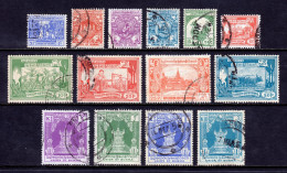 Burma - Scott #139-152 - Used - SCV $6.25 - Myanmar (Burma 1948-...)