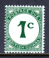 British Guiana - Scott #J1b - MNH - SCV $7.00 - Guyana Britannica (...-1966)