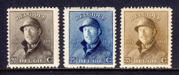 Belgium - Scott #129, 130, 131 - MNH - SCV $10 - Oblitérés