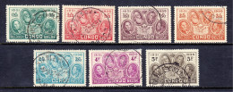 Belgian Congo - Scott #159-165 - Used - SCV $15 - Used Stamps
