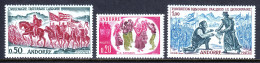 Andorra (FR) - Scott #155-157 - MNH - Minor Gum Bumps #155, 156 - SCV $27 - Nuevos