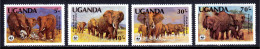 Uganda - Scott #371-374 - MNH - Crease #371 - SCV $18 - Uganda (1962-...)