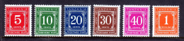 Tanzania - Scott #J1a-J6a - P14X13½ - MNH - SCV $6.65 - Tanzania (1964-...)