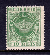 St. Thomas And Prince - Scott #10 - MNG - Crease And Thin On Hinge - SCV $12 - St. Thomas & Prince