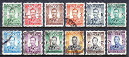 Southern Rhodesia - Scott #42//53 - Used - Short Set Of 12 - SCV $22 - Rodesia Del Sur (...-1964)