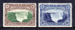 Southern Rhodesia - Scott #31-32 - MH - Some Gum Wrinkling - SCV $13 - Rodesia Del Sur (...-1964)