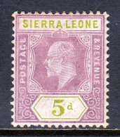 Sierra Leone - Scott #97 - MH - Some Perf Toning - SCV $25 - Sierra Leona (...-1960)