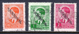 Serbia - Scott #2N2, 2N3, 2N5 - Used - Corner Crease LL #2N2 - SCV $11 - Serbie