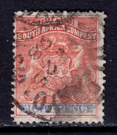 Rhodesia - Scott #8 - Used - Some Pulled Perfs - SCV $24 - Southern Rhodesia (...-1964)