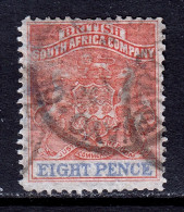 Rhodesia - Scott #8 - Used - Watermarked, Crayon On Reverse - SCV $24 - Southern Rhodesia (...-1964)