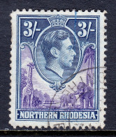 Northern Rhodesia - Scott #42 - Used - Pulled Perfs UL, Pen Marking - SCV $17 - Nordrhodesien (...-1963)