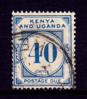 KUT - Scott #J5 - Used - Subtle Vertical Crease At Left - SCV $15 - Kenya, Oeganda & Tanzania