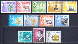 Lesotho - Scott #25-36 - MH - SCV $10 - Lesotho (1966-...)