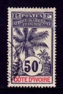 Ivory Coast - Scott #32 - Used - Crease LR Cnr., Margin Thin UR - SCV $12 - Gebruikt
