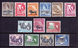 KUT - Scott #103//116 - Used - See Description - SCV $16 - Kenya, Oeganda & Tanzania