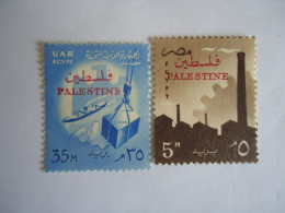 PALESTINE MNH 2 STAMPS   UAR OVERPRINT - Palästina