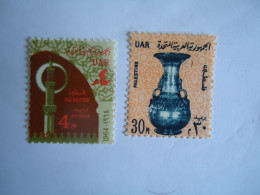 PALESTINE MNH 2 STAMPS   UAR OVERPRINT - Palestine