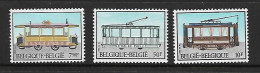 BELGIQUE 1983 TRAMWAYS YVERT N°2079/2081 NEUF MNH** - Tranvías